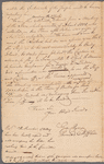 Letter from Thomas Mifflin