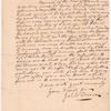 Letter from James Warren