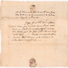 Letter from an unidentified correspondent