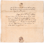 Letter from an unidentified correspondent