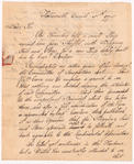 Letter from Samuel Freeman