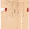 Letter from Samuel Freeman