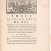 Arrêt du Conseil d'État du Roi, qui supprime le privilège exclusif de la traite des Noirs à Gorée