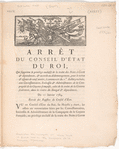 Arrêt du Conseil d'État du Roi, qui supprime le privilège exclusif de la traite des Noirs à Gorée
