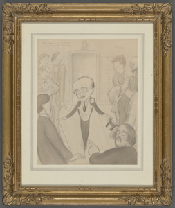Sudden appearance of Mr. Beerbohm in the New English Art Club