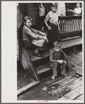 Children in abandoned mining town, Jere, West Virginia