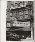 Sale signs on department store in Montgomery, Alabama