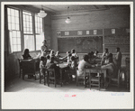 Classroom in school, Prairie Farms Project, near Montgomery, Alabama