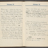 Diary entries from February 15-16, 1951, [Double page spread]
