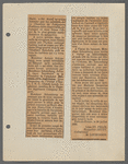 Articles Collected by Arthur Schomburg