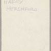 Portrait photograph of Harry Hershfield