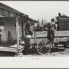 Negro day laborer moving from one man's farm to another to get work. He wasn't needed any more by former "employer." The son of his new employer said his father used to have tenants but that they "skinned" him too often by moving out on him all the time