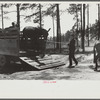 Horse and mule traders from Atlanta set up temporary camp to sell to nearby farmers near Covington, Georgia