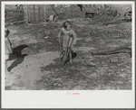 Ten year old child of George Cowley Family (rural rehabilitation client). Her bones break exceptionally easy (diet deficiency said to be one of causes) and one leg has been broken five times and doesn't mend properly. Pike County, Alabama