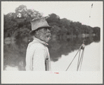 Negro almost eighty, who has been running ferry across river from Camden to Gee's Bend for almost forty-eight years. Gees Bend, Alabama