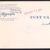 Postcard from the Algonquin Hotel