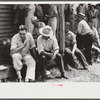 Spectators at auction sale of house and household goods, York County, Pennsylvania
