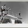 Getting ready to dive into the pool at Greenbelt, Maryland