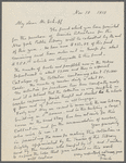 Letter of John Shaw Billings to Jacob H. Schiff