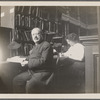Abraham Freidus and his assistant Ada Kasanof at work, ca 1907-1913