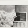 Exceptionally deep snow and sliding snow from roof almost covered the windows of many farmhouses. Woodstock, Vermont