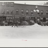 Center of Woodstock, Vermont on Saturday afternoon after snow storm
