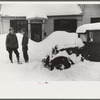 Car stalled after snowstorm, Woodstock, Vermont