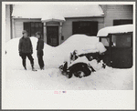 Car stalled after snowstorm, Woodstock, Vermont