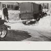 Delivery truck in the driveway. Woodstock, Vermont