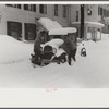 Car stalled after snowstorm, Woodstock, Vermont