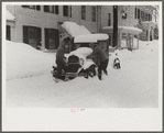 Car stalled after snowstorm, Woodstock, Vermont