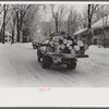Hauling logs to the mill. Woodstock, Vermont
