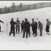 Local schoolchildren of North Conway, New Hampshire, have ski races on Saturdays on Cranmore Mountain