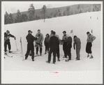 Local schoolchildren of North Conway, New Hampshire, have ski races on Saturdays on Cranmore Mountain