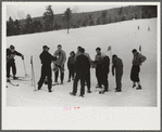 Local schoolchildren of North Conway, New Hampshire, have ski races on Saturdays on Cranmore Mountain