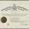 Regina Resnik's college entrance diploma