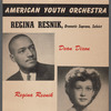 Flier for Dean Dixon and the American Youth Orchestra, Regina Resnik, soloist, at Carnegie Hall
