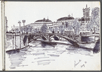 Watercolor by Regina Resnik, from her sketchbook