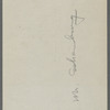 Letters--Incomplete and/or Unidentified