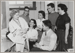 Regina Resnik with students of James Monroe High School