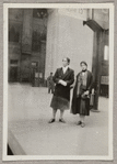 Yeichi Nimura and Lisan Kay at a train station in Milan, Italy