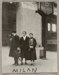 Yeichi Nimura and Lisan Kay at a train station in Milan, Italy