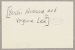 Yeichi Nimura and Virginia Lee