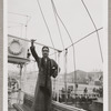 Lisan Kay on a boat on the Danube