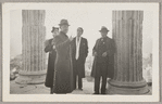 Lisan Kay, a tour guide, Yeichi Nimura, and Hubert Carlin at the Acropolis in Athens