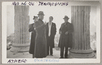 Lisan Kay, a tour guide, Yeichi Nimura, and Hubert Carlin at the Acropolis in Athens