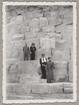 Hubert Carlin, Virginia Lee, Yeichi Nimura, and Lisan Kay at the Great Pyramid of Cheops