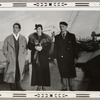 Yeichi Nimura, Lisan Kay, and Hubert Carlin on a boat from Victoria, BC to Seattle