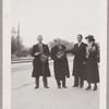 Hubert Carlin, Harrison, Yeichi Nimura, and Virginia Lee at a train station in Santa Barbara
