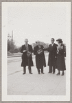 Hubert Carlin, Harrison, Yeichi Nimura, and Virginia Lee at a train station in Santa Barbara